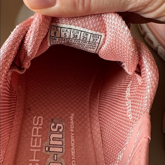 Skechers Women's Pink Athletic Slip-ins - Picture 5 of 8